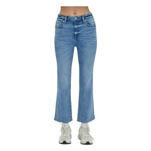 Pistola Lennon High Rise Crop Boot Jeans Blue Mae Light Wash Denim 26